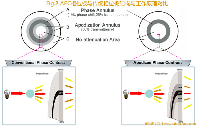 Nikon Eclipse TS2 FL_Eclipse Ti-E倒置顯微鏡APC相位板與傳統(tǒng)PH相位板結(jié)構(gòu)與工作原理圖.jpg